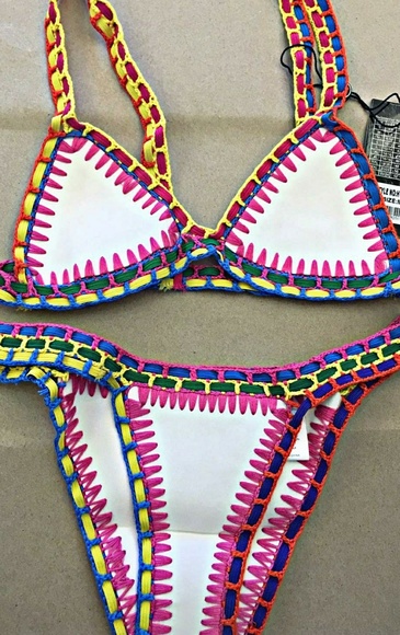 NWT CROCHET BIKINI SET - Picture 3 of 4